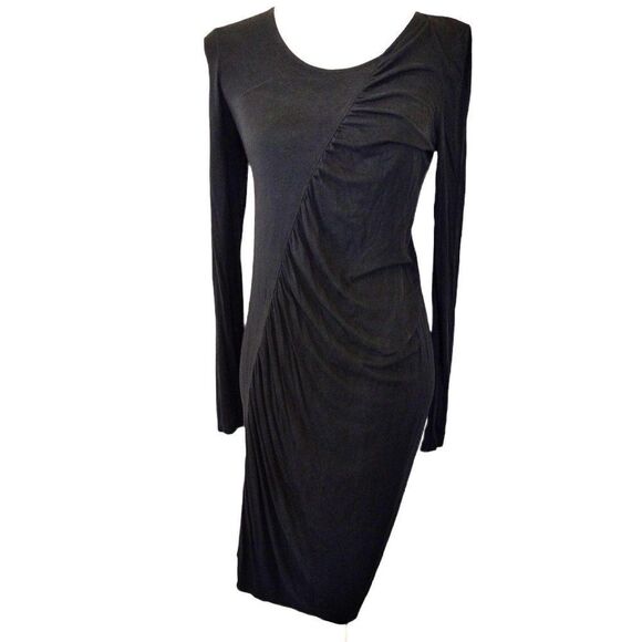 Shilla The Label Asymmetric Ruched Mini Dress - Picture 1 of 6